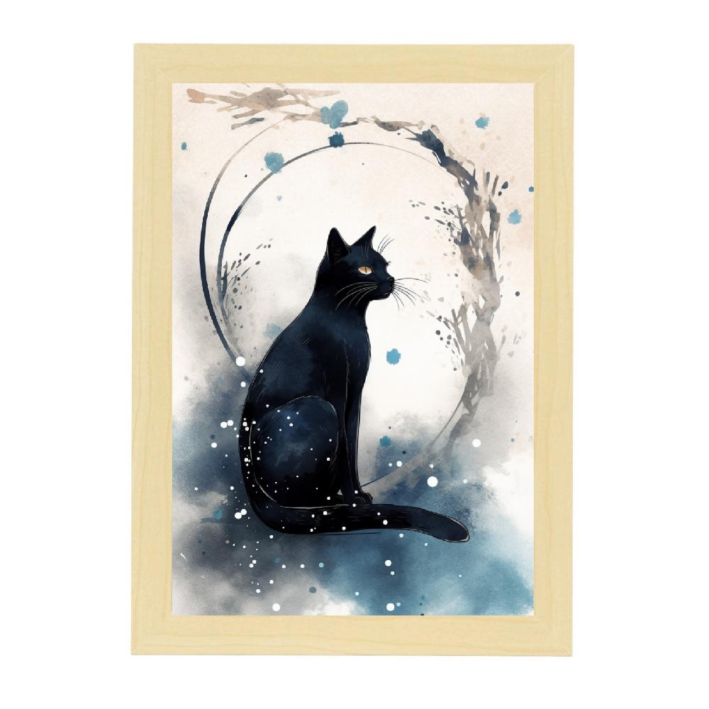 Nacnic Póster De Pintura Surrealista Japonesa Sumi-E