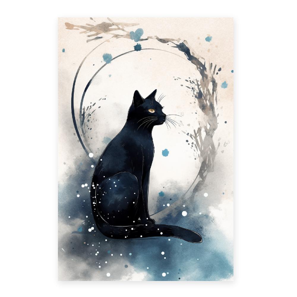 Nacnic Póster De Pintura Surrealista Japonesa Sumi-E