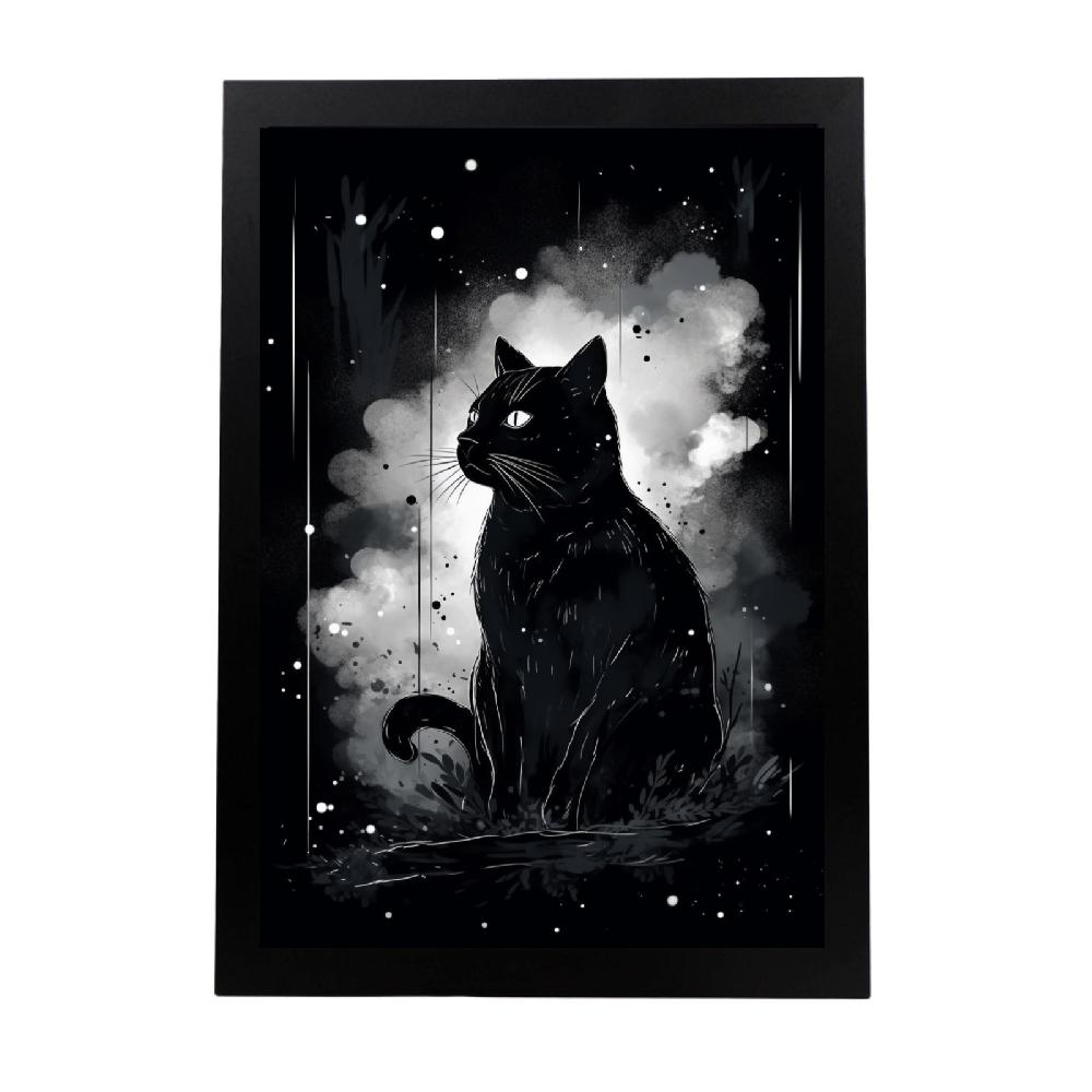 nacnic Póster de pintura surrealista japonesa Sumi-E