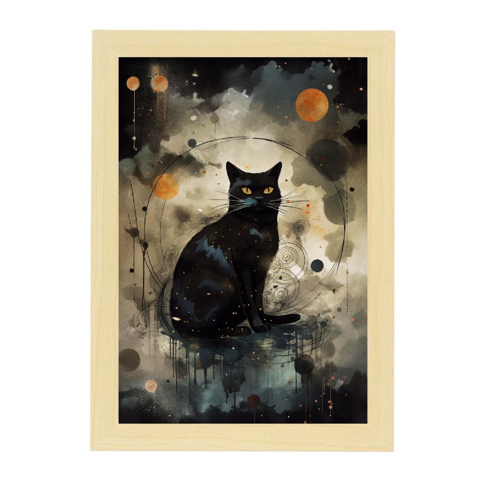 Nacnic Póster De Pintura Surrealista Sumi-E Japonés