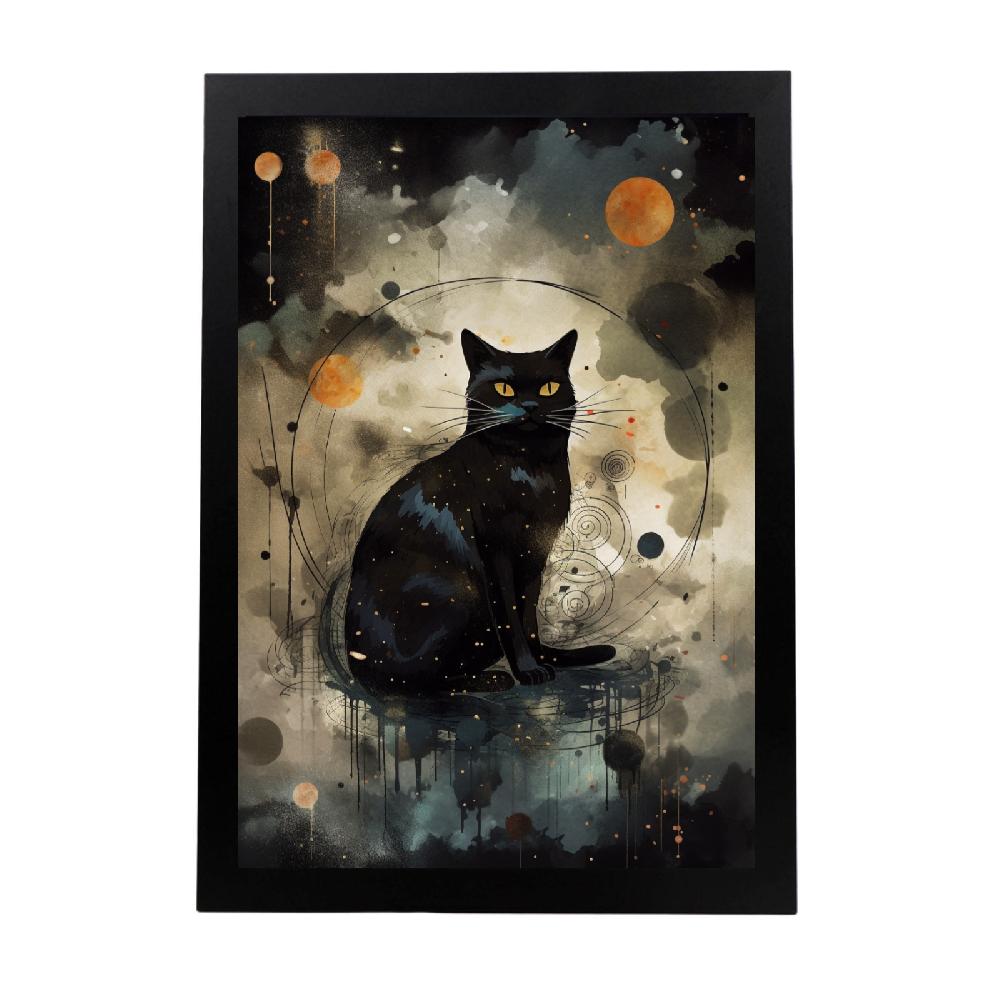 nacnic Póster de pintura surrealista Sumi-E japonés