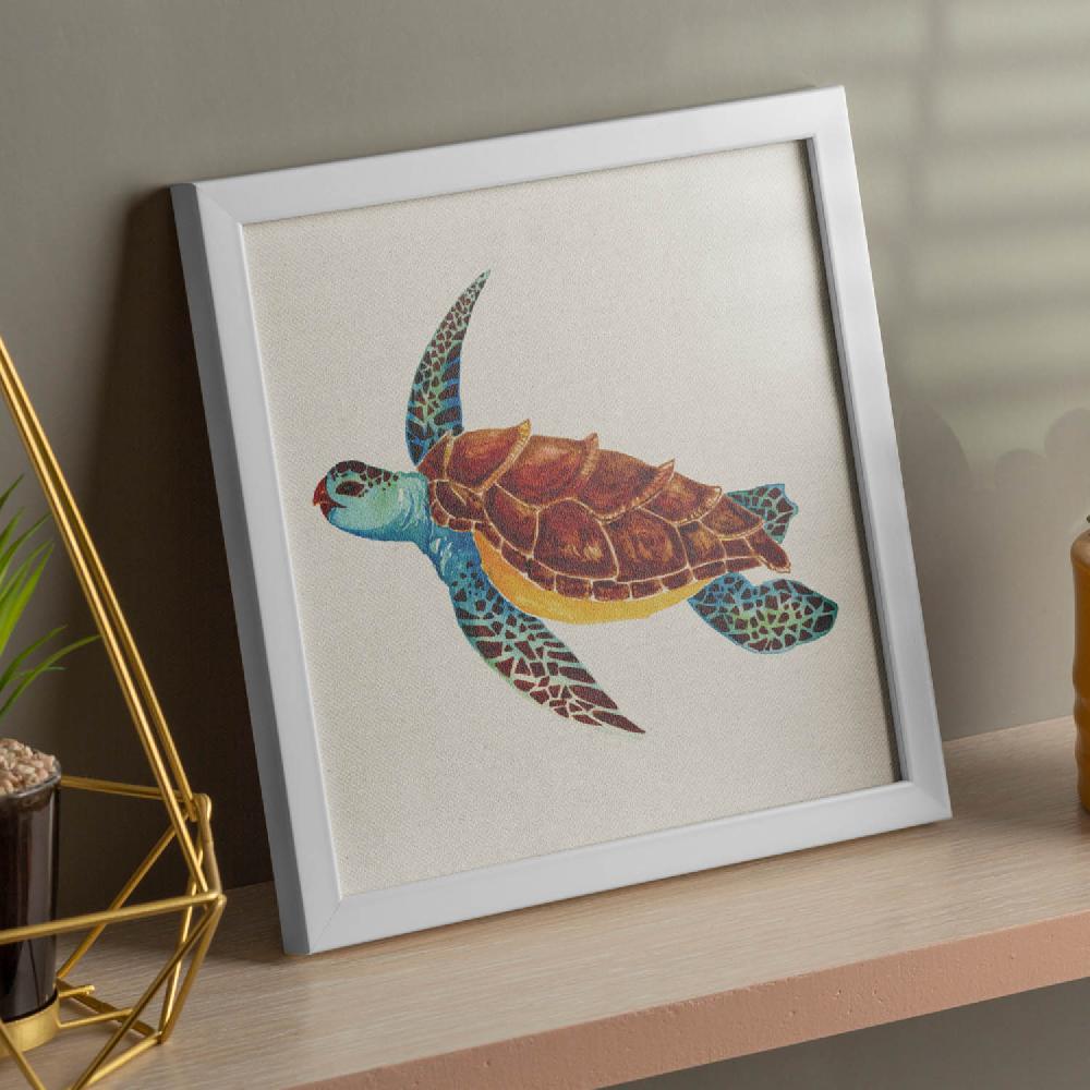 nacnic Póster de Tortuga Viajera con Dibujos de Ranas y Tortugas