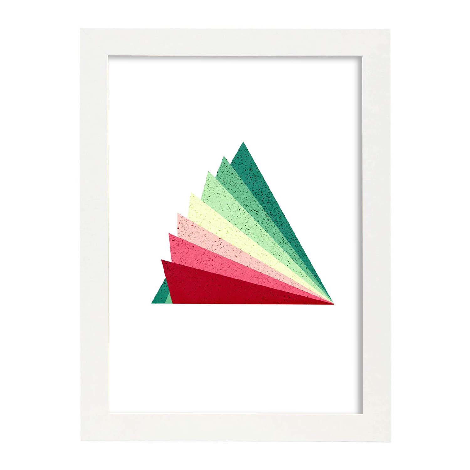 Nacnic Póster De Triangulo Colorido Con Geometría Ilustrada