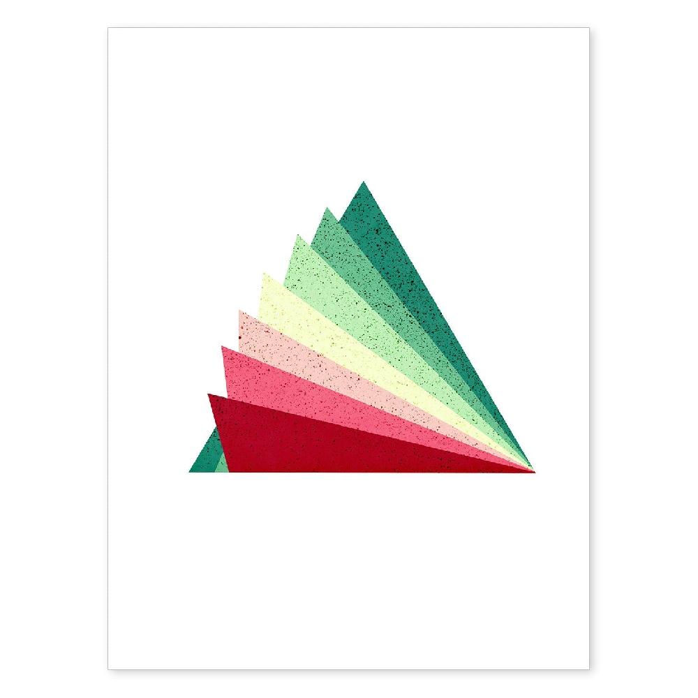 nacnic Póster de Triangulo Colorido con Geometría Ilustrada