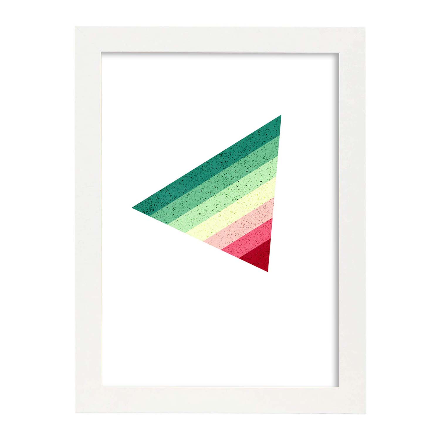 Nacnic Póster De Triángulo Invertido Y Geometría Colorida