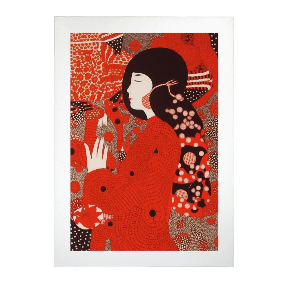 Nacnic Póster Detallado De Yayoi Kusama: Explorando El Infinito