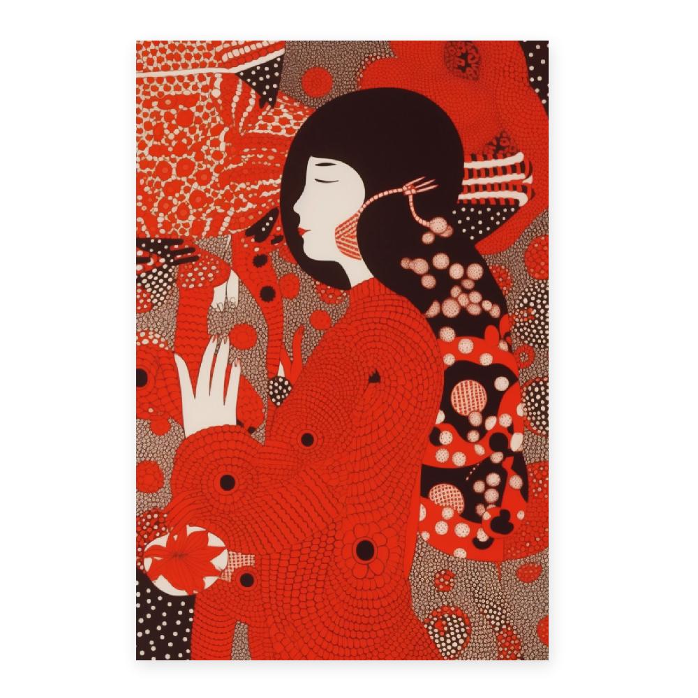Nacnic Póster Detallado De Yayoi Kusama: Explorando El Infinito