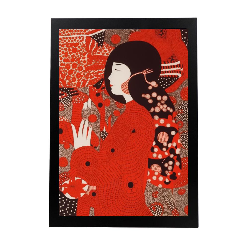 nacnic Póster detallado de Yayoi Kusama: Explorando el infinito