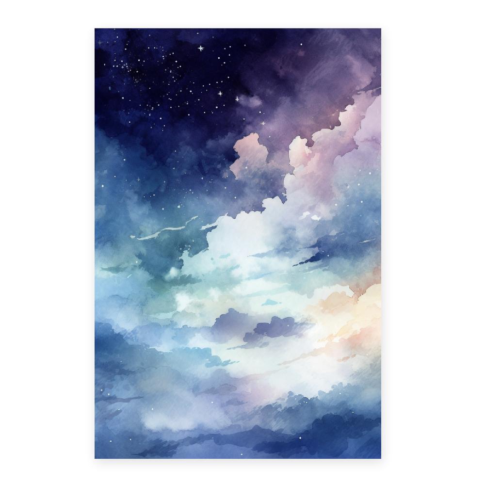 Nacnic Póster Estético De Espacio Natural Pintado A Mano