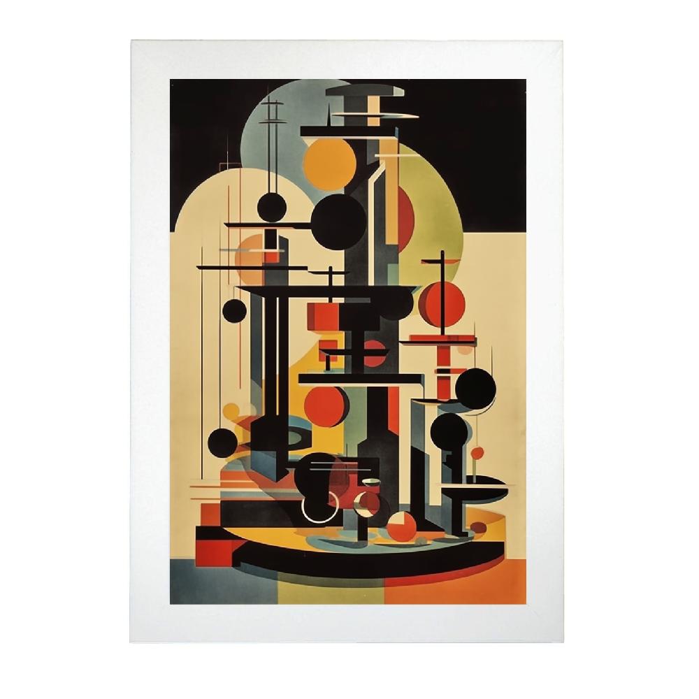 Nacnic Póster Estilo Bauhaus De Objeto Vanguardista