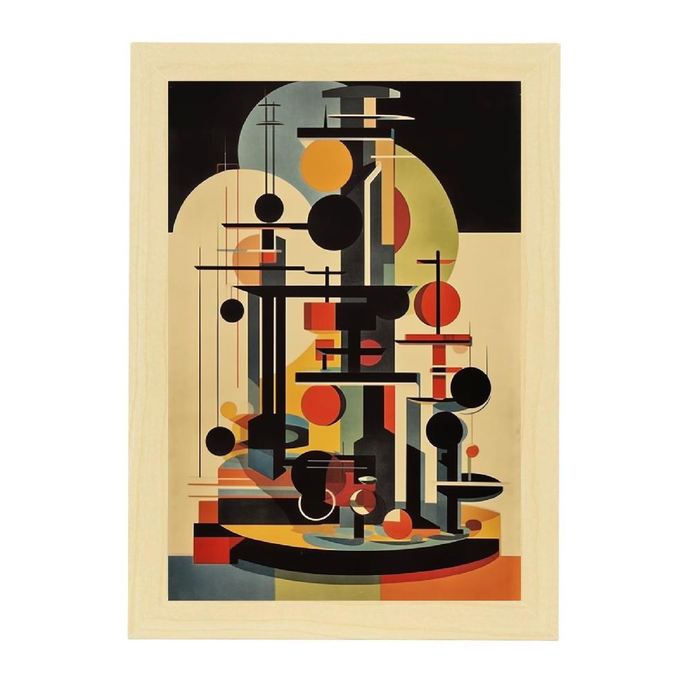 Nacnic Póster Estilo Bauhaus De Objeto Vanguardista