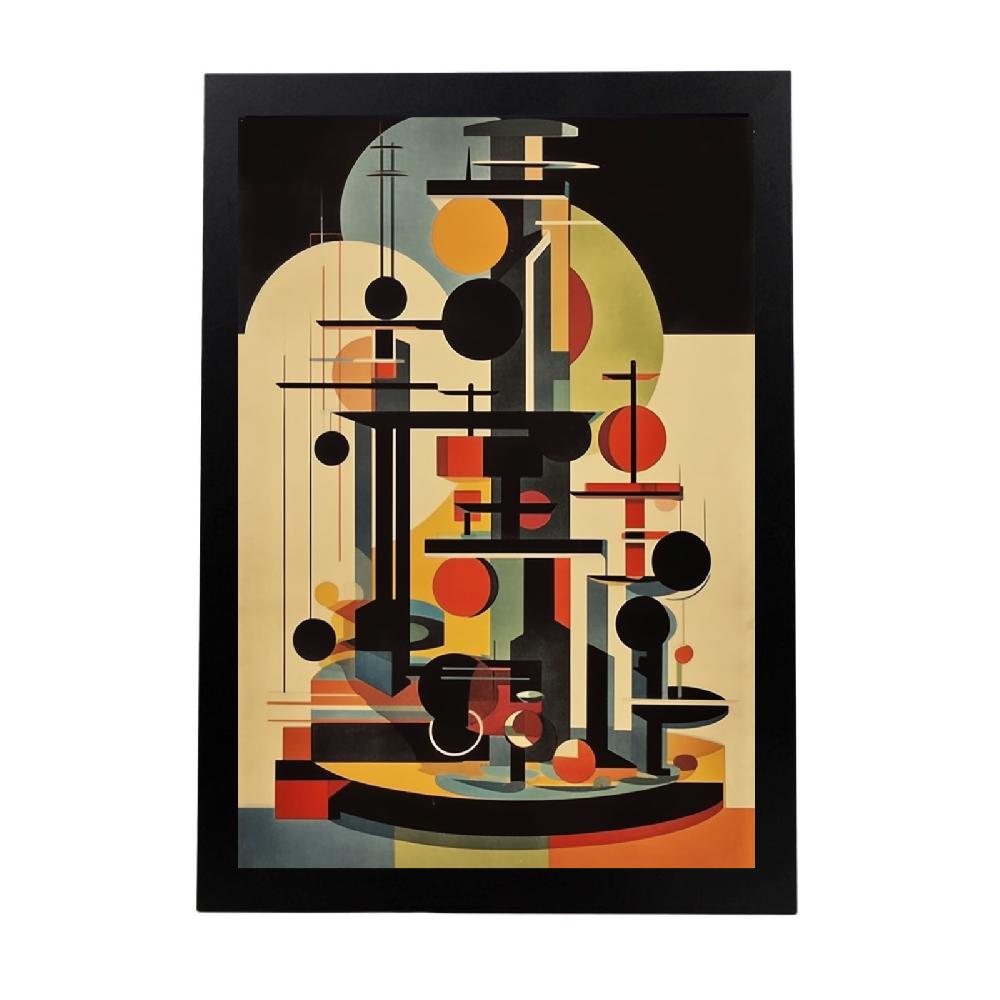 nacnic Póster Estilo Bauhaus de Objeto Vanguardista
