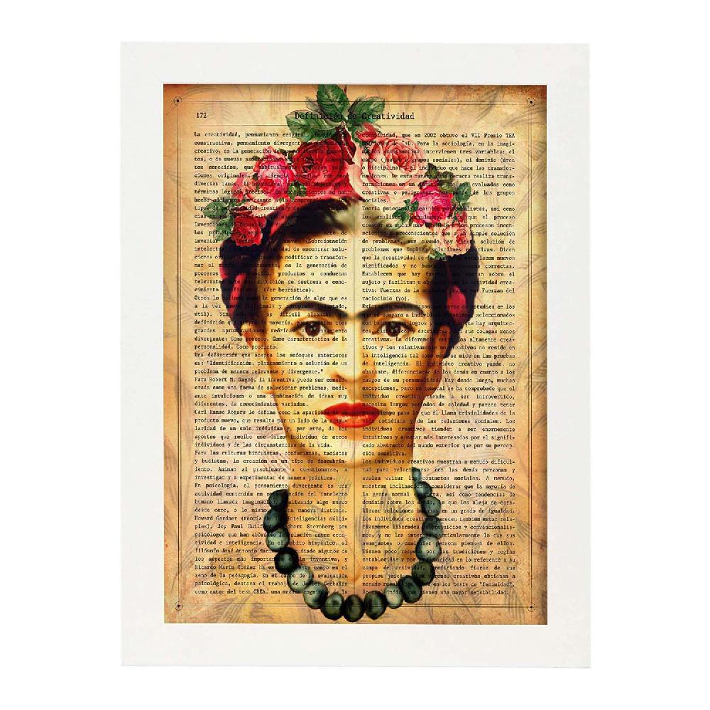 Nacnic Poster Frida Marron De Personajes Importantes