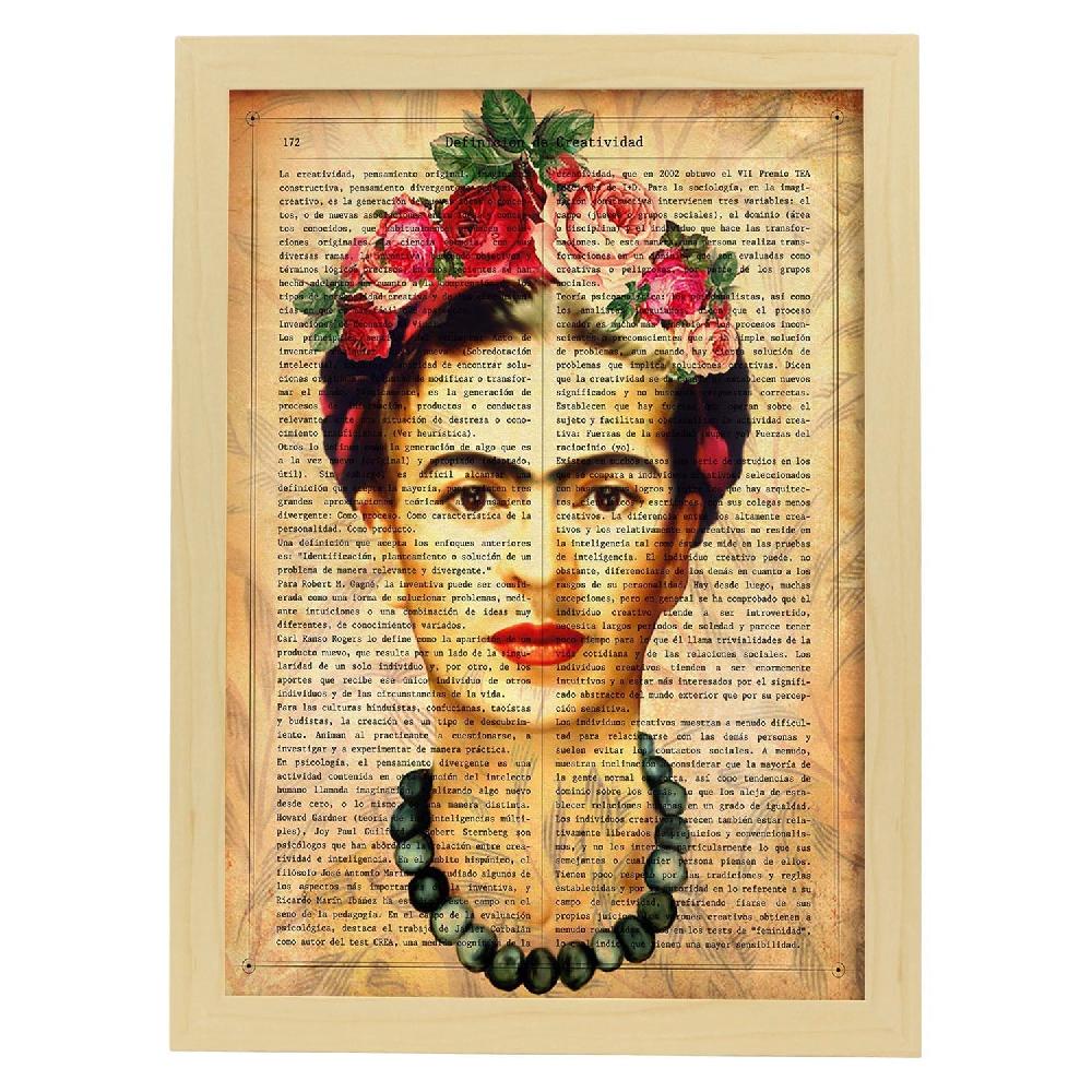 Nacnic Poster Frida Marron De Personajes Importantes