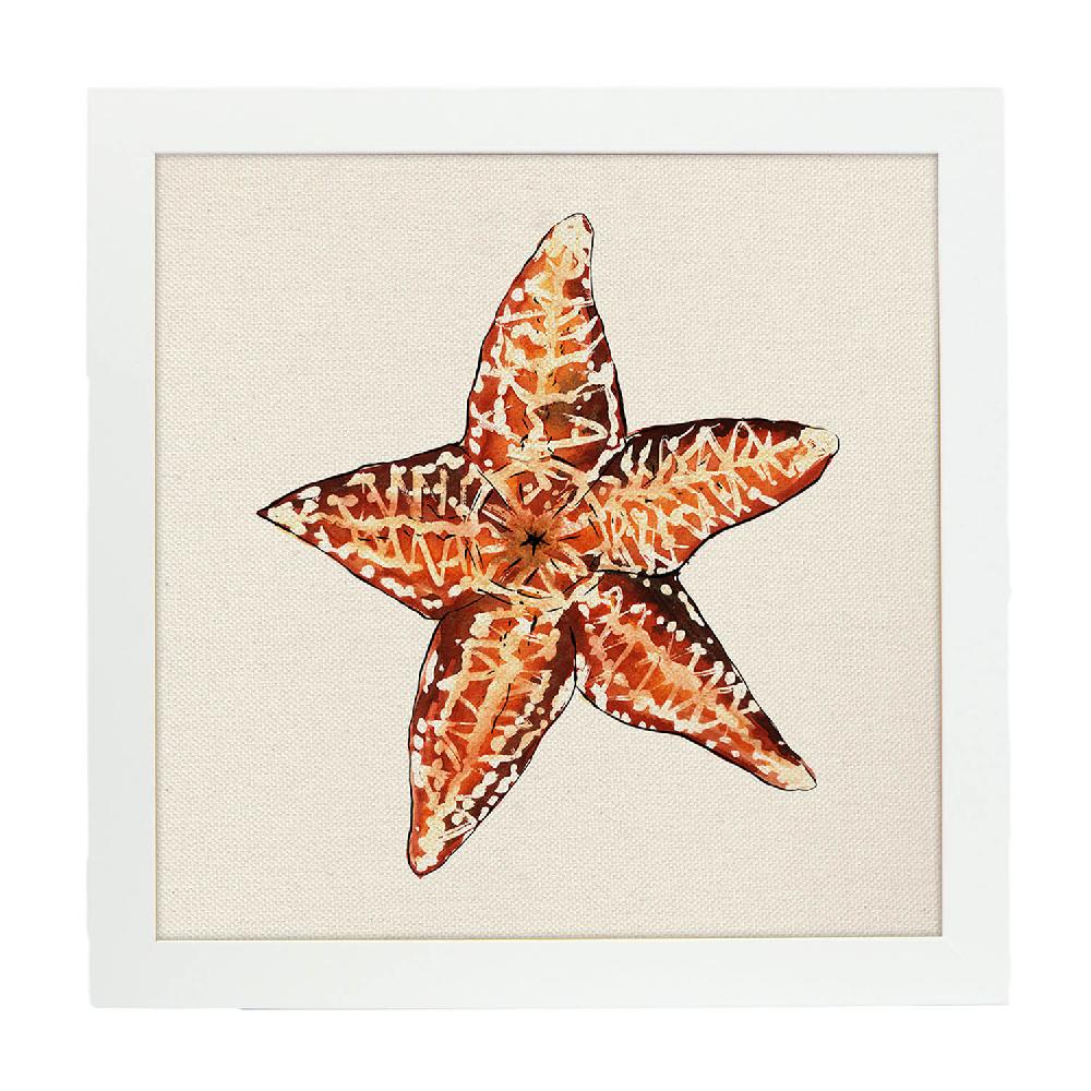 Nacnic Póster Ilustrado De Estrella De Mar Y Océano
