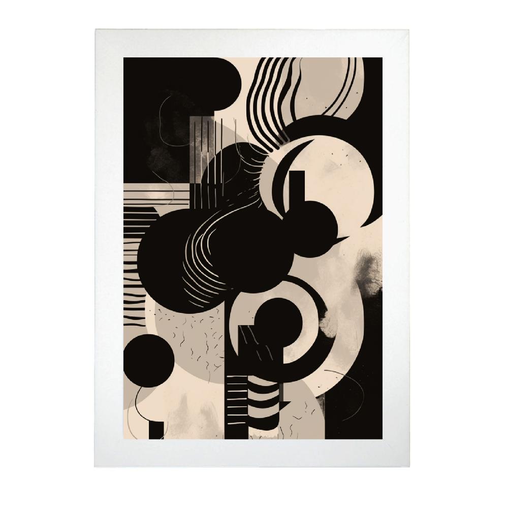 Nacnic Póster Minimalista Abstracto En Blanco Y Negro