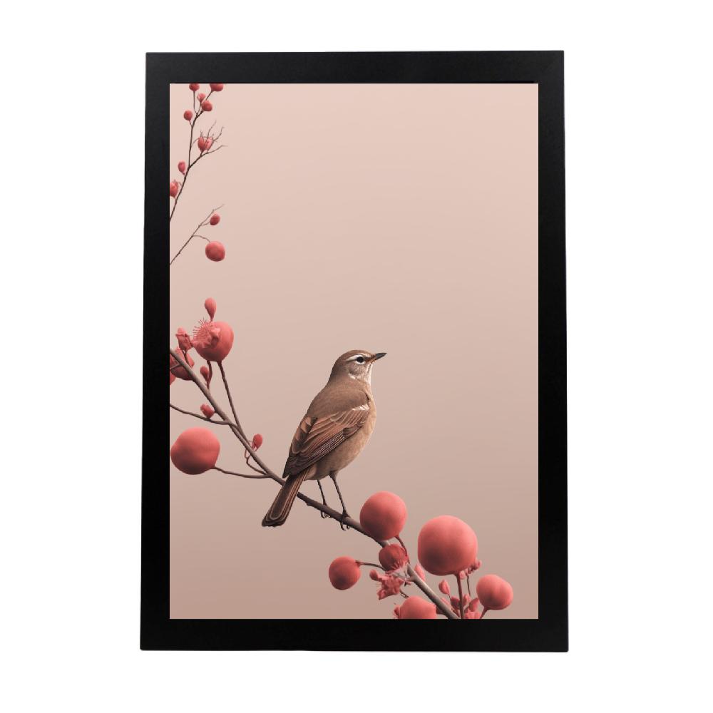 nacnic Póster Minimalista de Flores y Pájaro Moderno de Teléfono