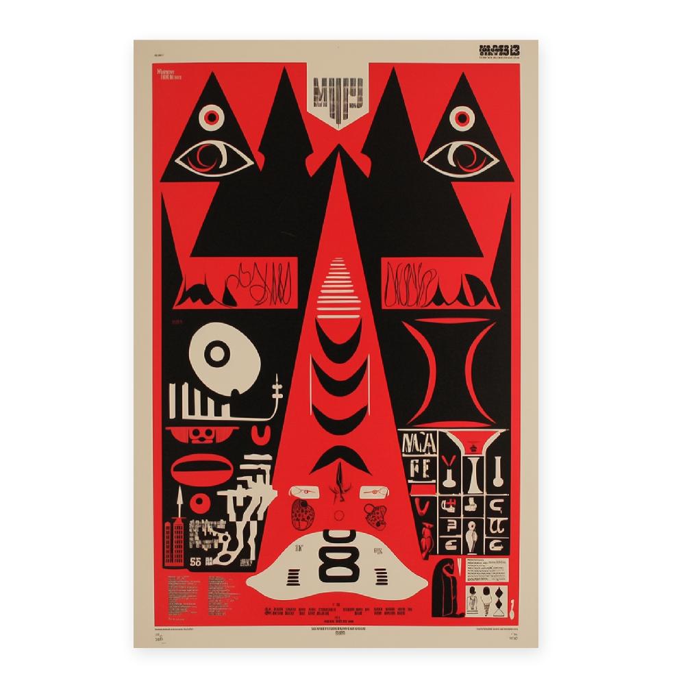 Nacnic Póster Minimalista Y Surrealista De Película 1983 Por Barry McG