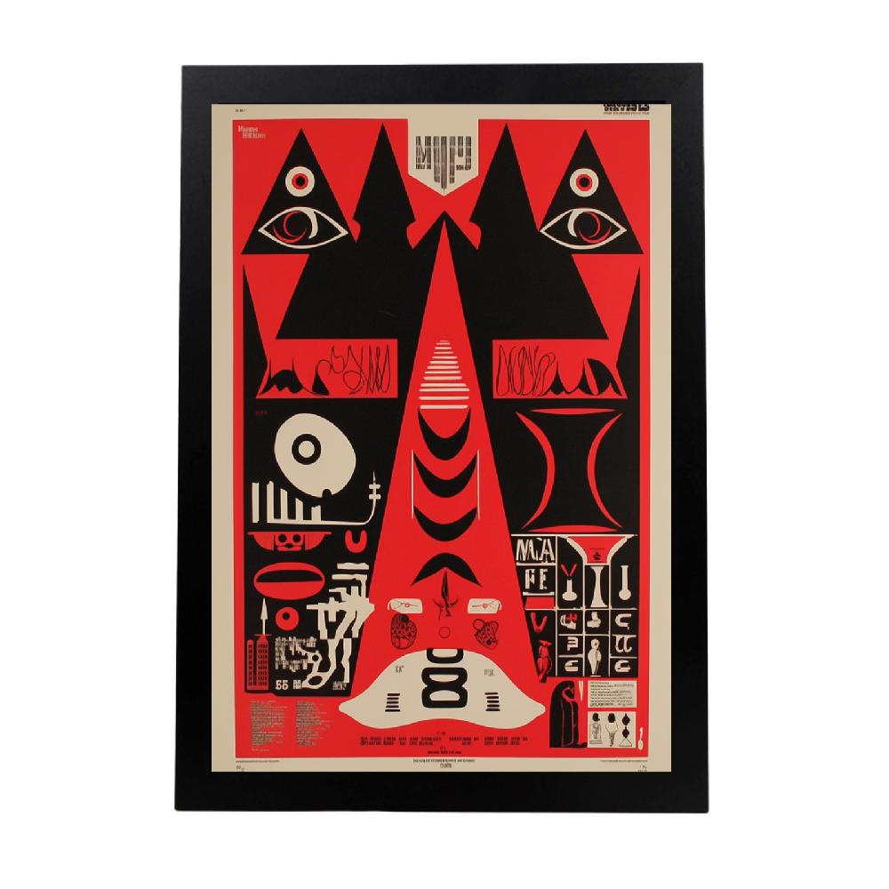 nacnic Póster Minimalista y Surrealista de Película 1983 por Barry McG