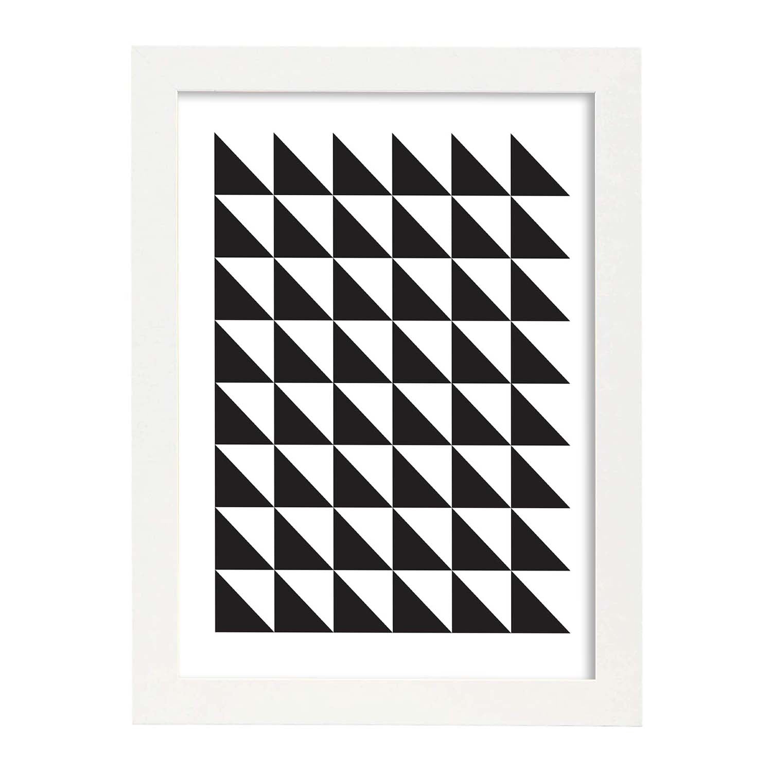 Nacnic Póster Nórdico De Líneas Y Formas Blanco Y Negro