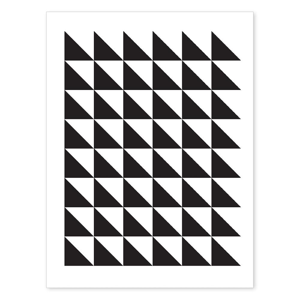 nacnic Póster Nórdico de Líneas y Formas Blanco y Negro