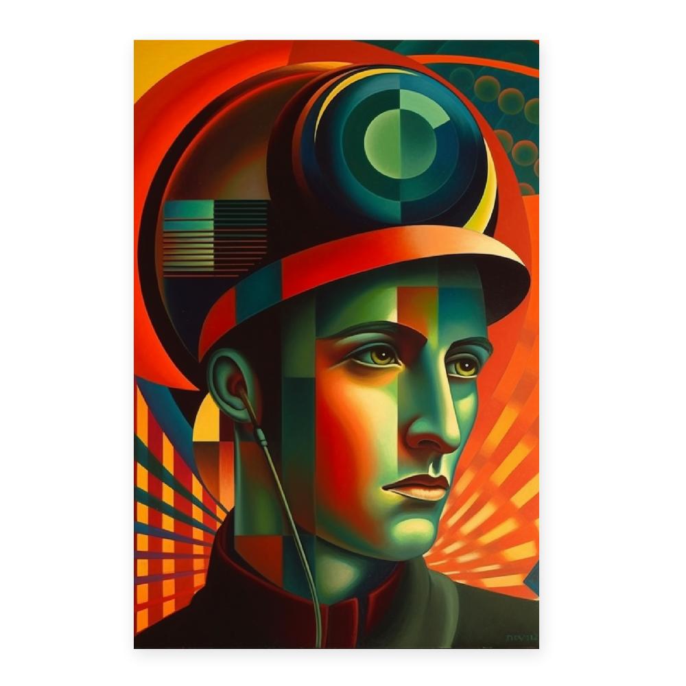 Nacnic Póster Umberto Bocionni Con Niebla Y Sombrero