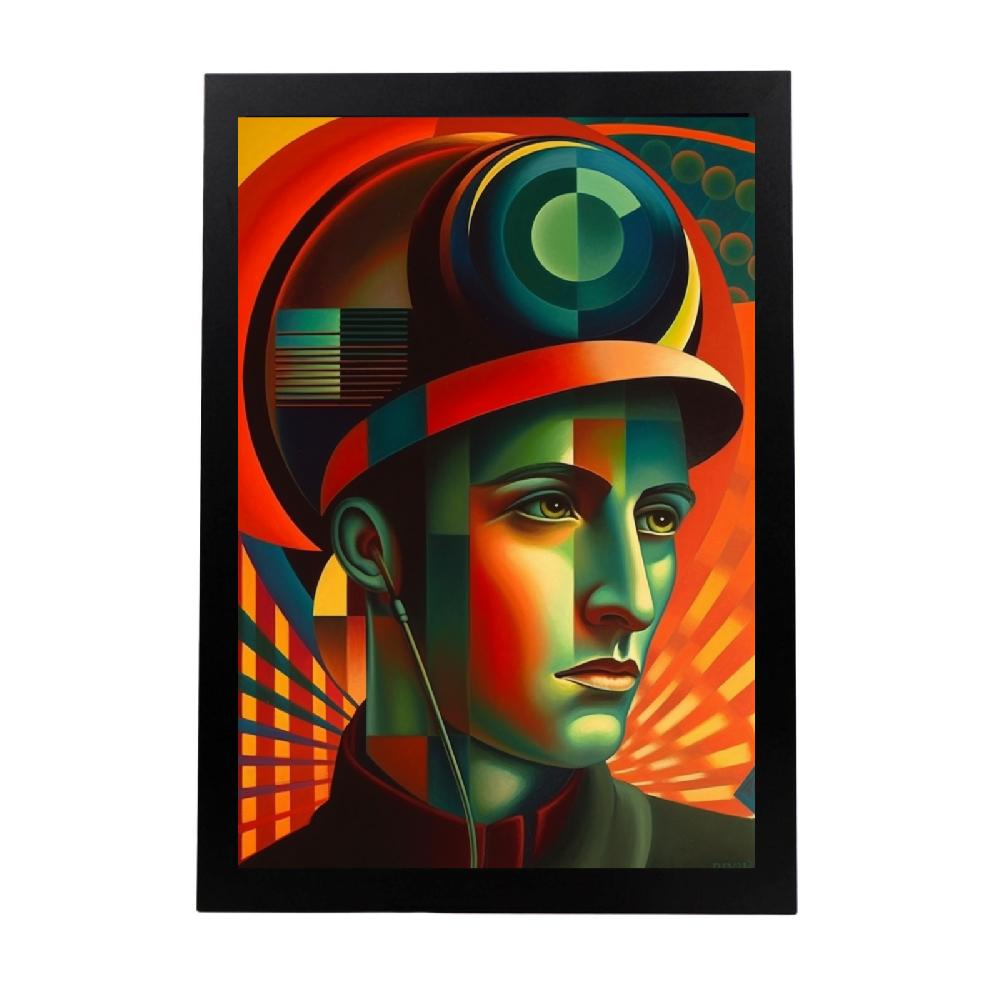 nacnic Póster Umberto Bocionni con Niebla y Sombrero