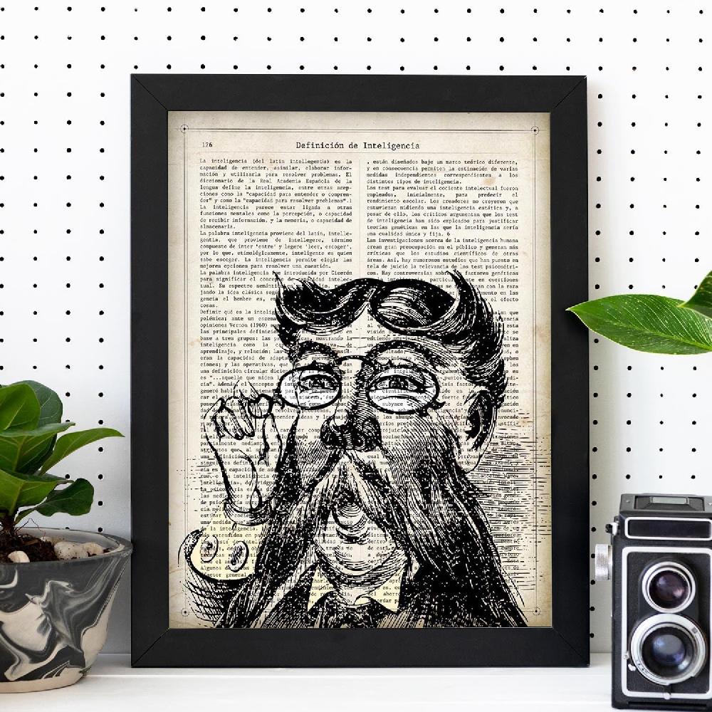 Nacnic Poster Vintage De Bibliotecario Con Definiciones