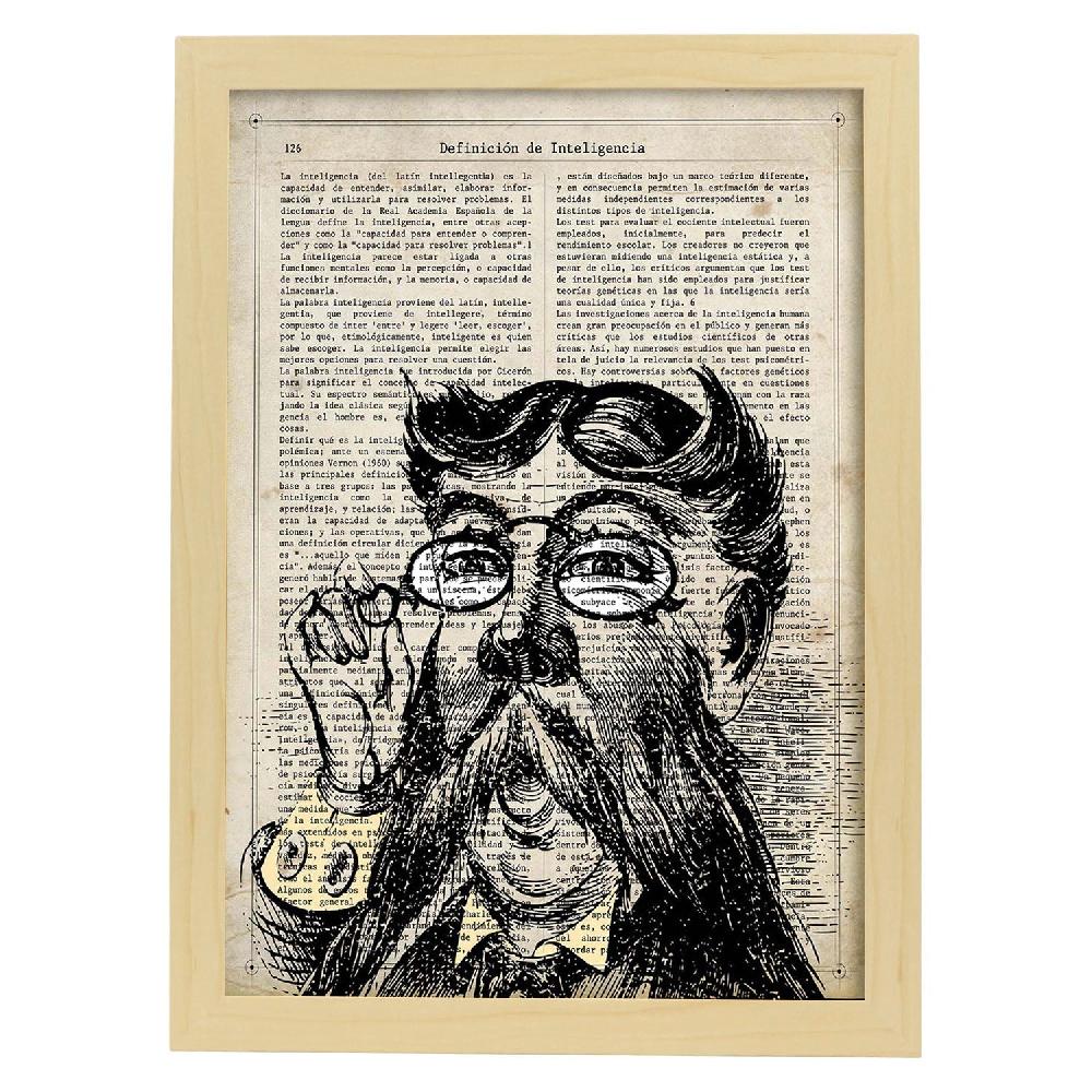 Nacnic Poster Vintage De Bibliotecario Con Definiciones