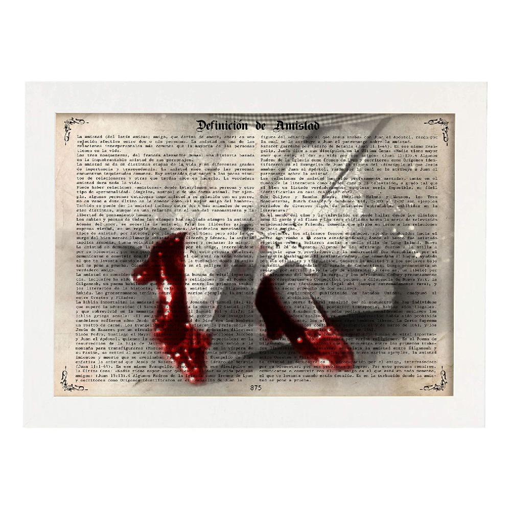 Nacnic Póster Vintage De El Mago De Oz Y Los Zapatos De Dorothy