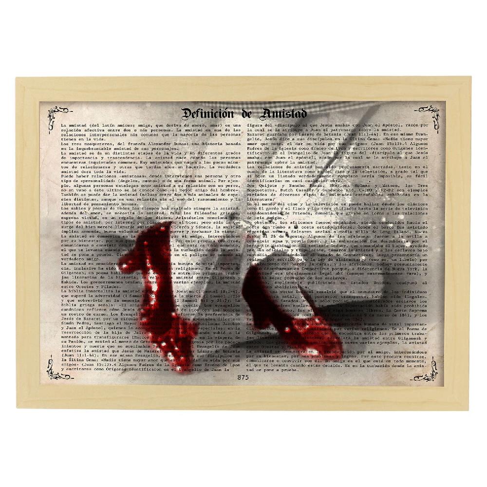 Nacnic Póster Vintage De El Mago De Oz Y Los Zapatos De Dorothy