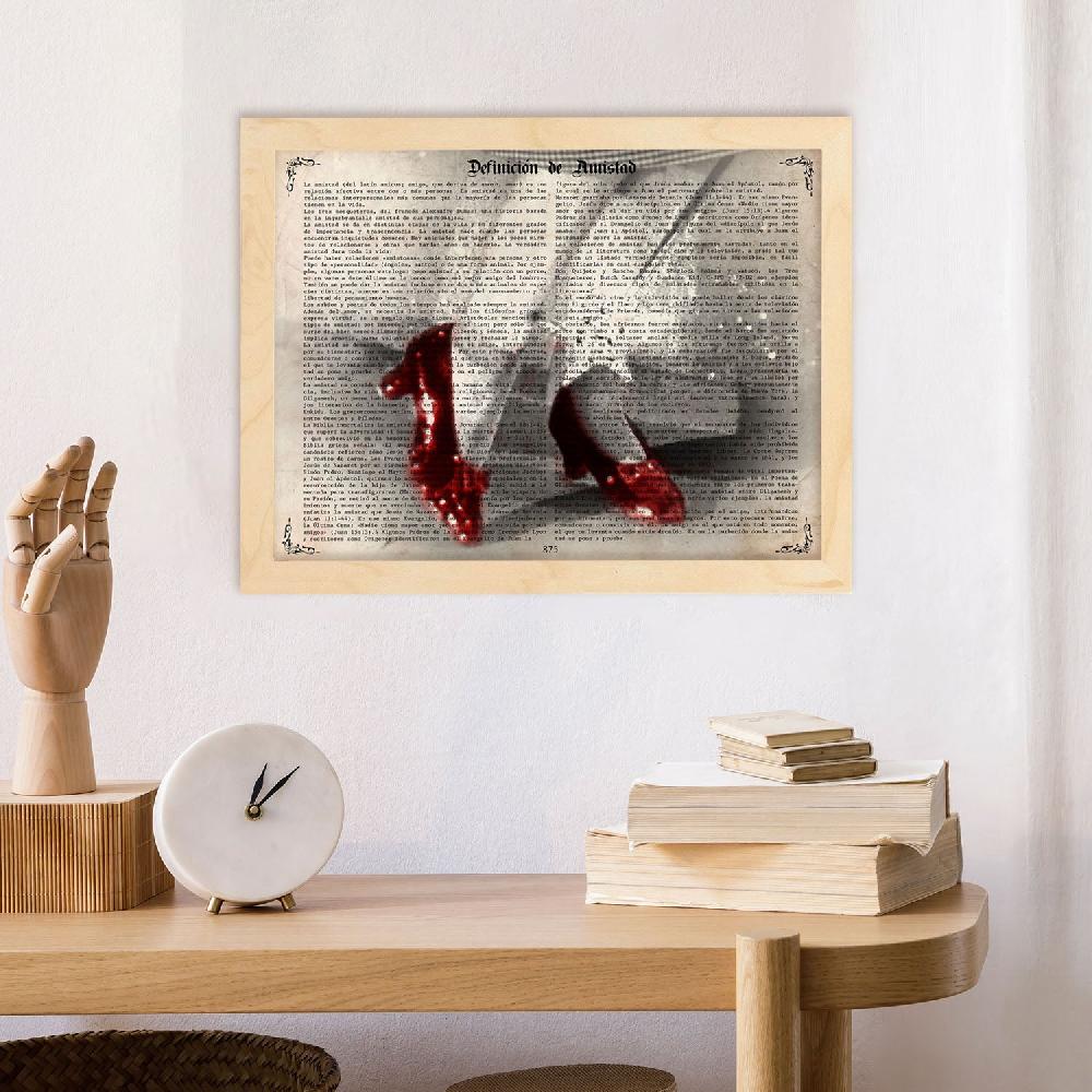 nacnic Póster Vintage de El Mago de Oz y los Zapatos de Dorothy