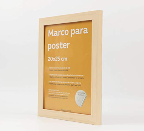 Nacnic Set 4 Marcos Nogal Para Fotos De MDF Y Plexiglas