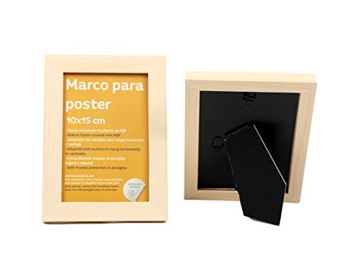 Nacnic Set De 10 Marcos De Madera Y Plexiglas Para Laminas Blancos De Alta Calidad