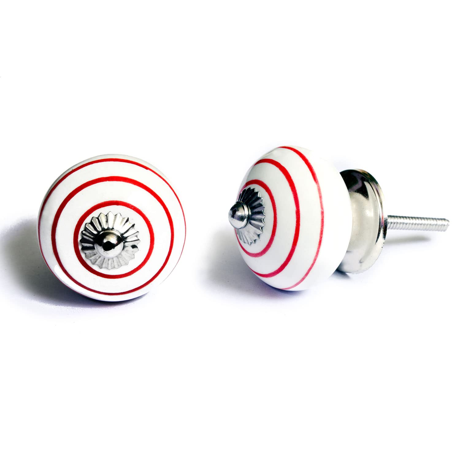 Nacnic Set De 10 Pomos Tiradores De Cerámica En Colores Para Muebles Y Habitación Infantil