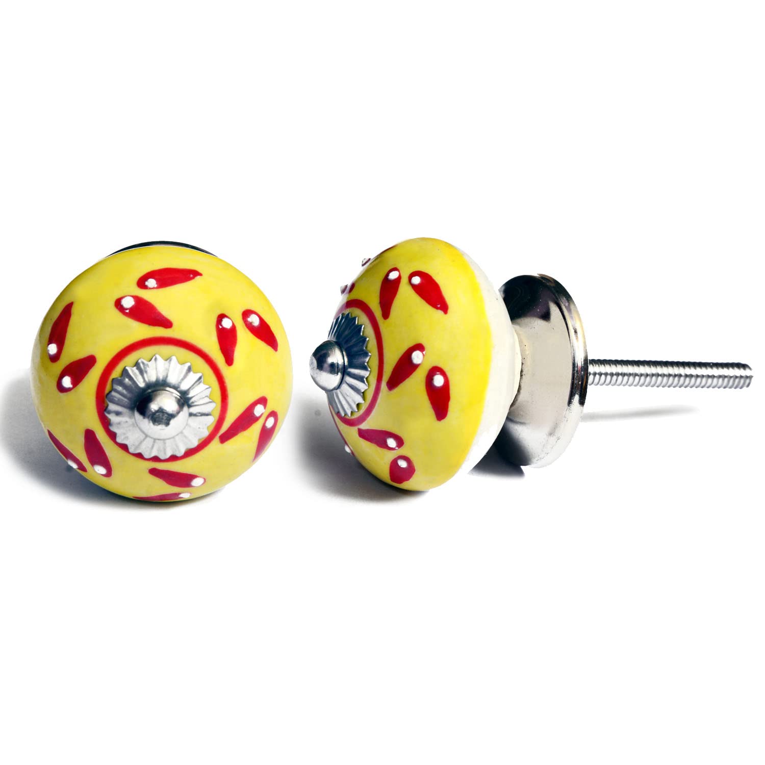 Nacnic Set De 20 Pomos Tiradores De Cerámica Con Formas Flores Vintage Para Muebles