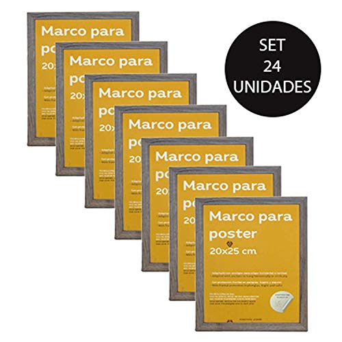Nacnic Set De 24 Marcos De Madera Ocre Para Laminas