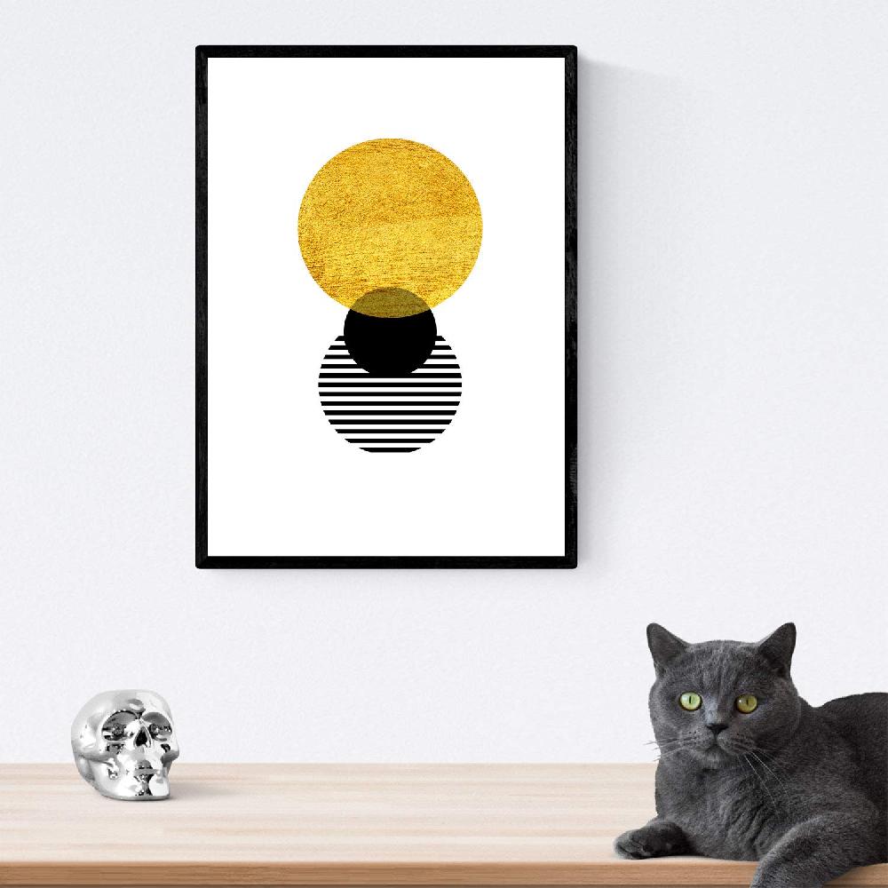 Nacnic Set De 3 Láminas Eclipse Solar Estilo Nórdico