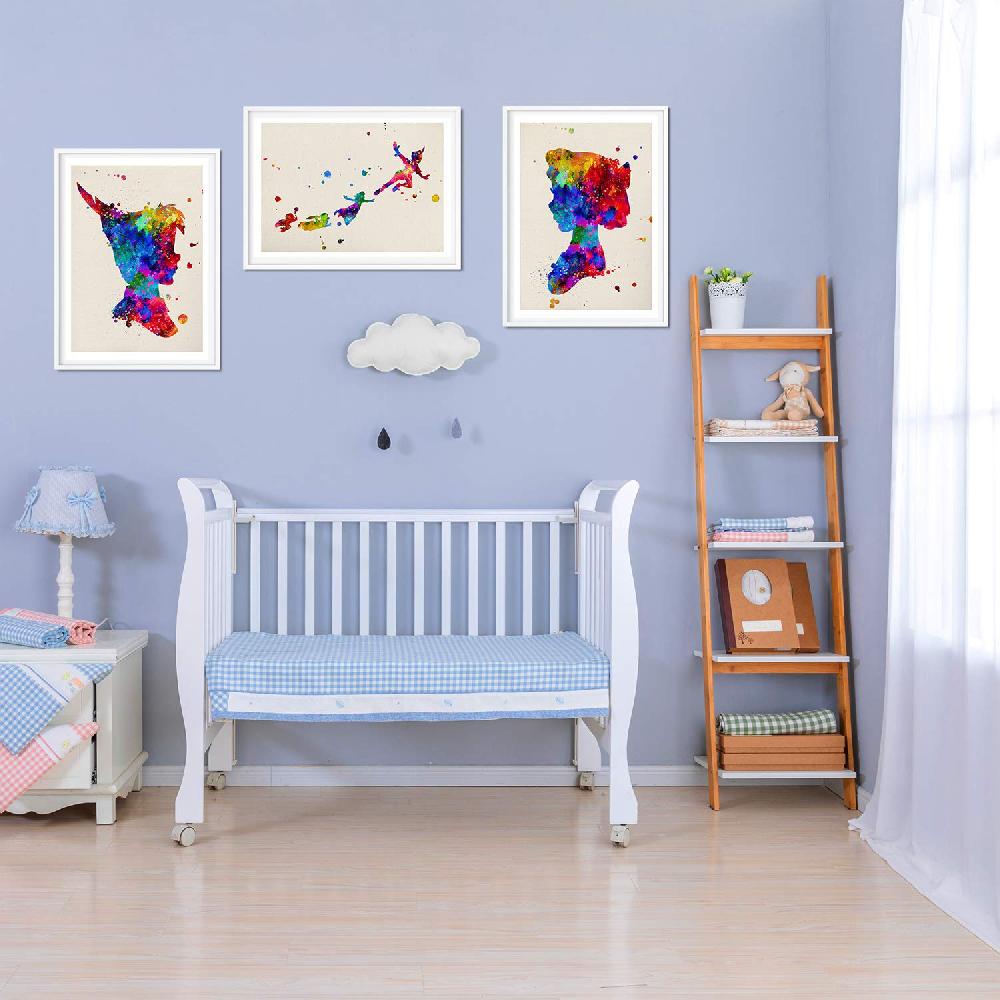 nacnic Set de 3 láminas estilo nórdico Peter Pan para niños