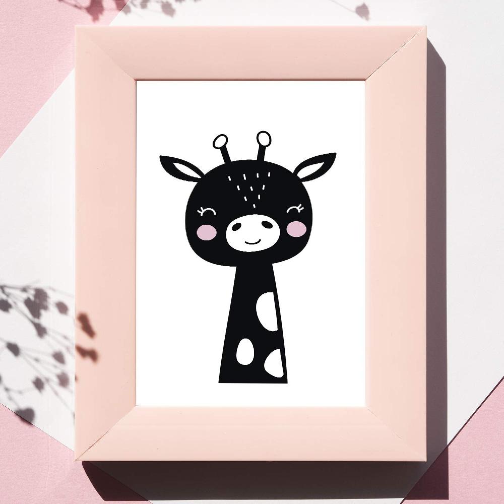 Nacnic Set De 4 Láminas De Animales Estilo Nordico Para Niños Y Habitacion Infantil