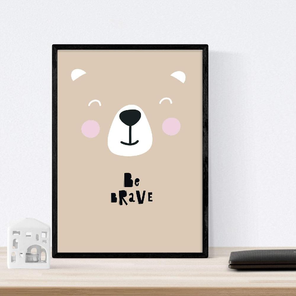 Nacnic Set De 4 Láminas De Animales Marinos: Ballena Pingüino Foca Y Oso Polar