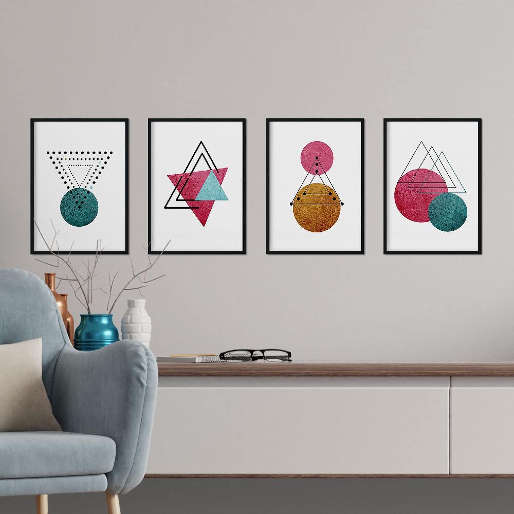 Nacnic Set De 4 Láminas De Constelaciones Y Lunas Estilo Nórdico