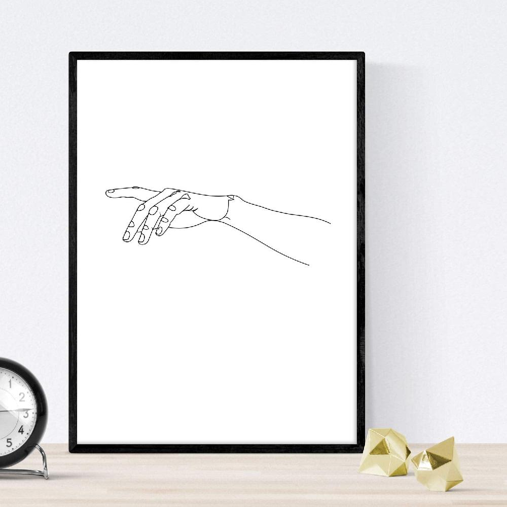 Nacnic Set De 4 Laminas De Dibujos Y Bocetos De Manos 2 Y Cuerpos Naturales