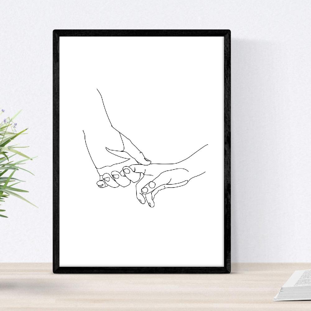 Nacnic Set De 4 Laminas De Dibujos Y Bocetos De Manos 2 Y Cuerpos Naturales