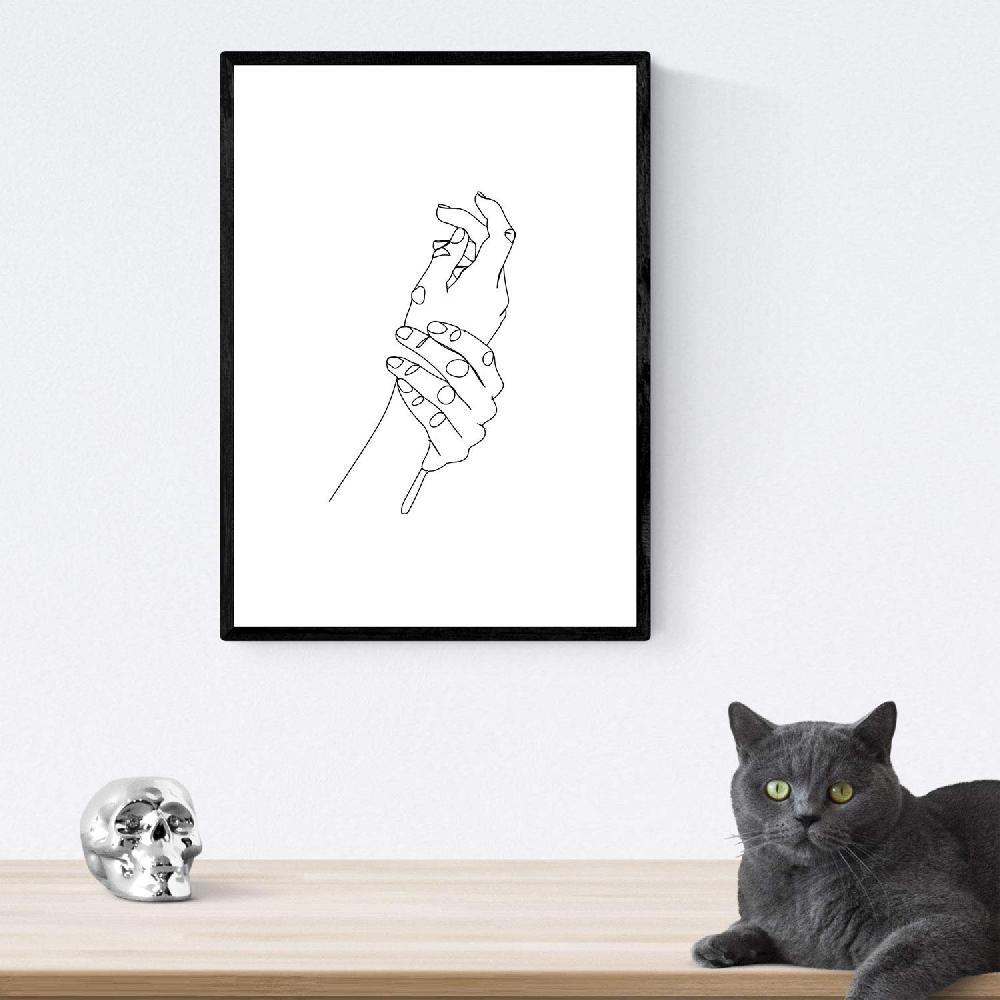 Nacnic Set De 4 Laminas De Dibujos Y Bocetos De Manos 2 Y Cuerpos Naturales