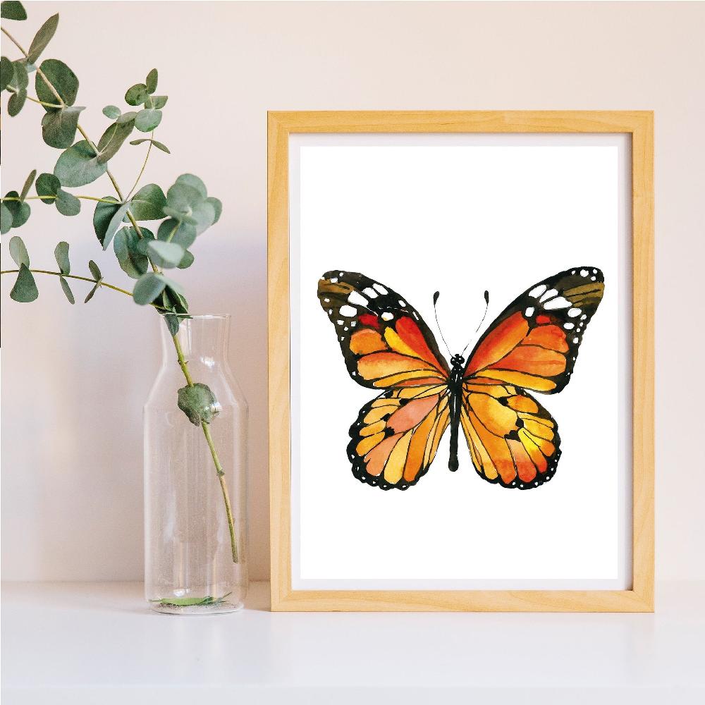 Nacnic Set De 4 Láminas De Mariposas De Alta Calidad Para Decoración De Hogar