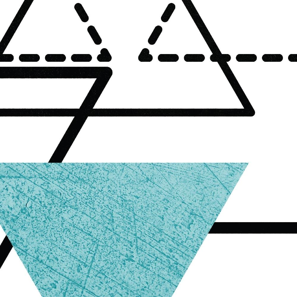 Nacnic Set De 4 Láminas Estilo Nórdico Con Formas Geométricas En Azul Y Marrón