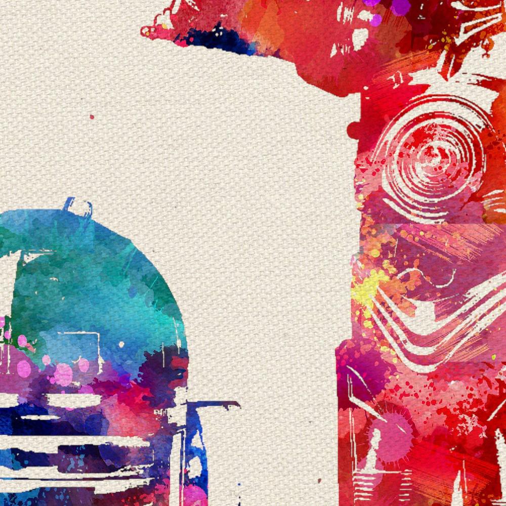 Nacnic Set De 4 Láminas STAR WARS Estilo Acuarela De Nacnic