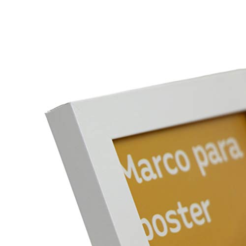 Nacnic Set De 4 Marcos Blancos Para Fotos Posters Láminas Diplomas. Tamaño(20x25 Cm).Robustos De MDF Y Frontal De Plexiglas.Marcos Blancos Para Colgar De Alta Calidad