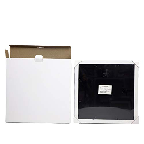 Nacnic Set De 4 Marcos Blancos Para Fotos Posters Láminas Diplomas. Tamaño(30x30 Cm).Robustos De MDF Y Frontal De Plexiglas.Marcos Blancos Para Colgar De Alta Calidad